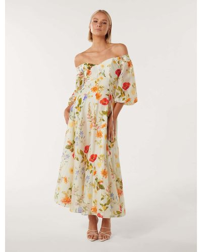 Forever New Venice Maxi Sun Dress - Natural