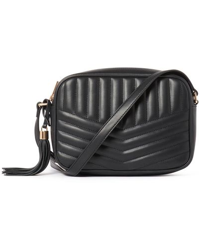 Forever New Signature Quinn Quilted Camera Bag - Black