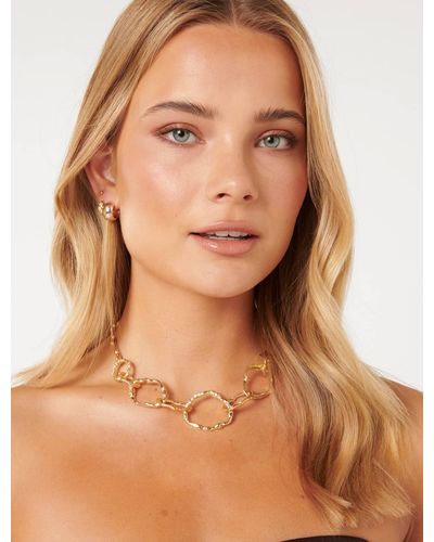 Forever New Signature Tally Texture Necklace - Brown