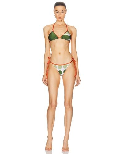 Adriana Degreas Jellyfish Triangle Bikini Set - Multicolor