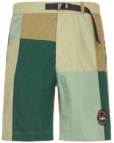 Market Gorp Patchwork Tech Shorts - Green