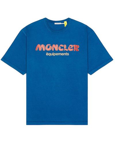 Moncler Genius Moncler X Salehe Bembury Logo T-shirt - Blue