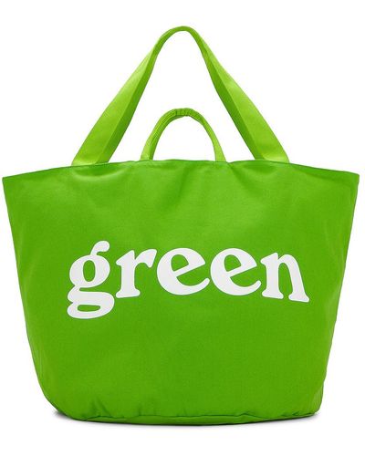 Mister Green Round Tote - Green