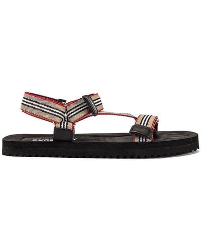 Burberry Icon Stripe Sandals - Multicolor