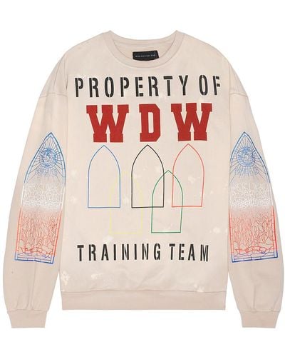 Who Decides War Training Crewneck Sweater - White