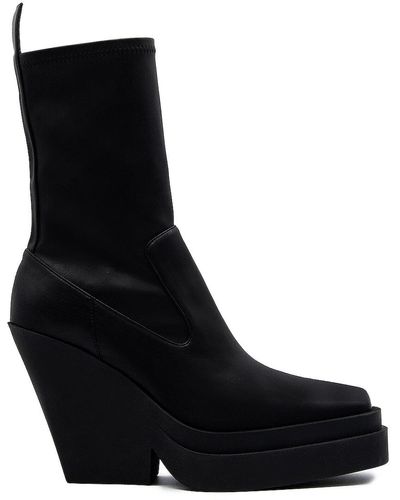 Gia Borghini Texan Ankle Boot - Black