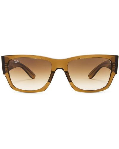 Ray-Ban Carlos Square Sunglasses - Brown