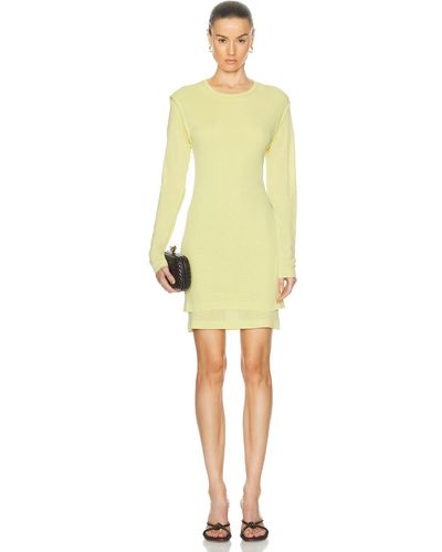 Lemaire Double Layer Seamless Dress - Yellow