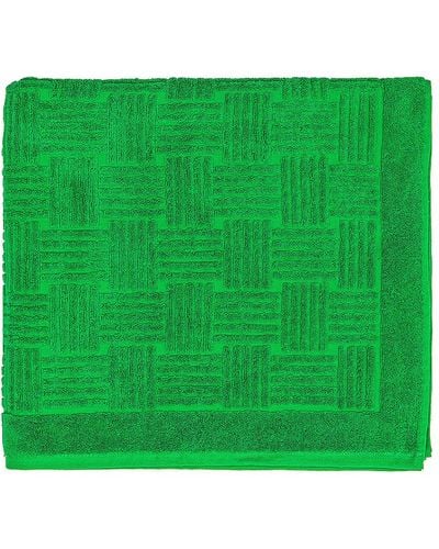 Bottega Veneta Big Square Towel - Green