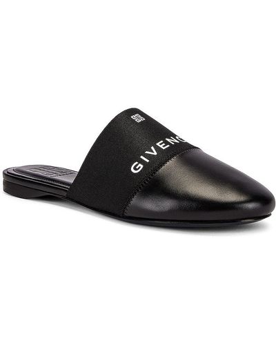 Givenchy Bedford Flat Mules - Black