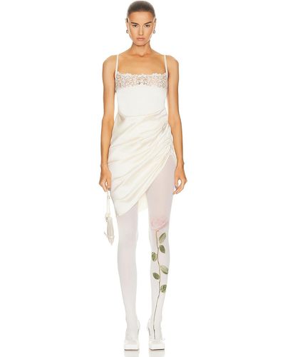 Jacquemus La Saudade Brodee Dress - White