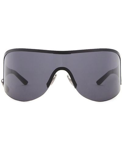 Acne Studios Rounded Shield Sunglasses - Gray