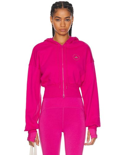 adidas By Stella McCartney Sportswear Cropped Hoodie - Pink