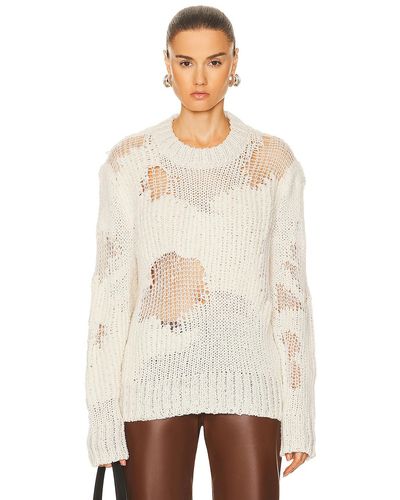 Chloé Distressed Sweater - Natural