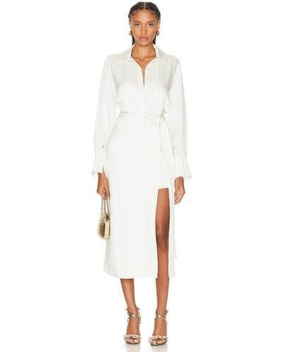 Jonathan Simkhai Samba Draped Dress - White