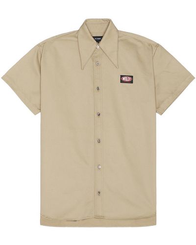 Willy Chavarria Pachuco Work Shirt - Natural