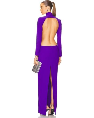Monot Backless Maxi Dress - Purple