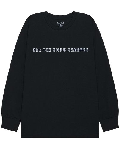 South2 West8 All The Right Reasons Crew Neck Tee - Black