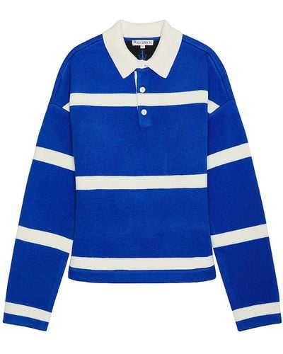 JW Anderson Structured Polo Top - Blue