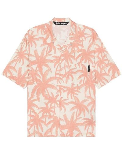 Palm Angels Allover Shirt - Pink