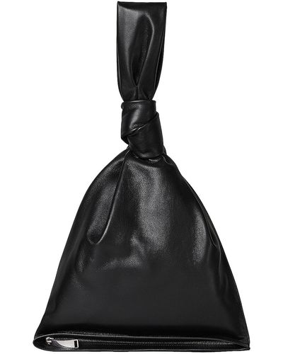 Bottega Veneta Leather Knot Bag - Black