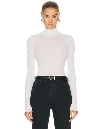 SPRWMN Mock Neck Top - White