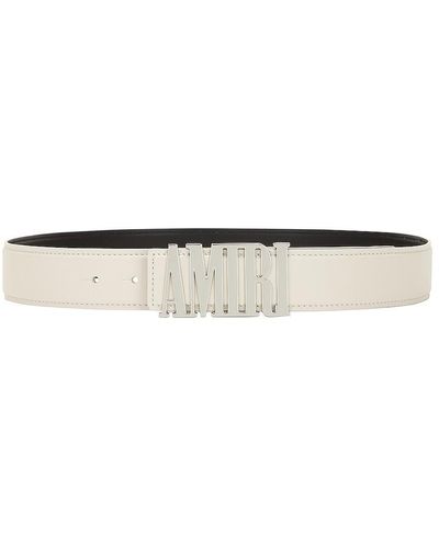 Amiri 4cm Belt - White
