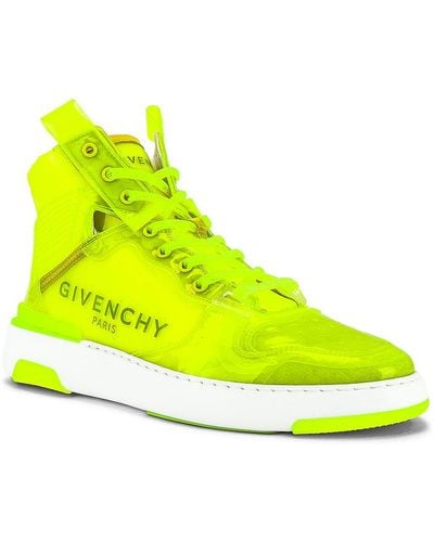 Givenchy Wing Transparent High-top Sneakers - Yellow