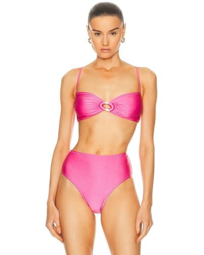 Shani Shemer Dia Bikini Top - Pink