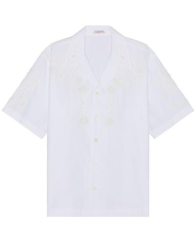 Valentino Embroidered Shirt - White