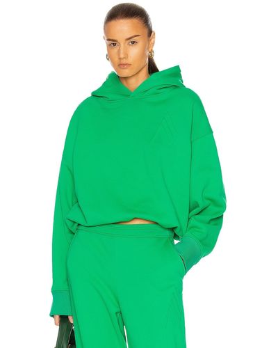 The Attico Hooded Sweatshirt - Green