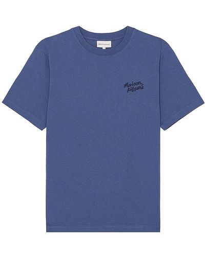 Maison Kitsuné Handwriting Comfort T-shirt - Blue