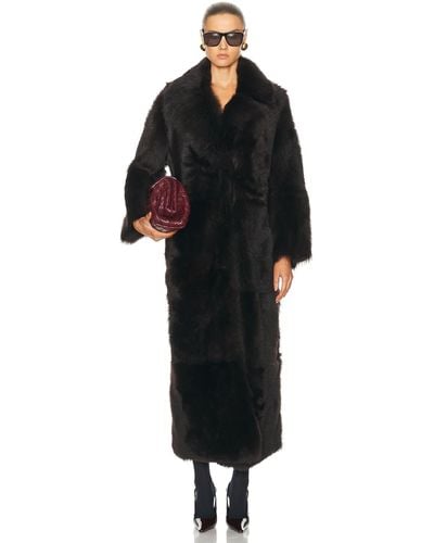 Nour Hammour For Fwrd Evita Extra Long Coat - Black