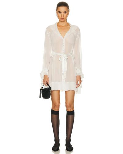 Bode Finch Dress - White