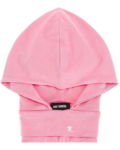 Raf Simons Neckpiece Hoodie - Pink