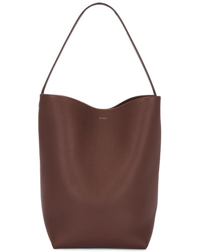 The Row Large Park Tote - Brown