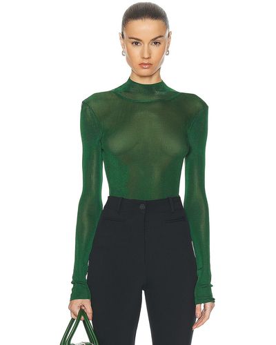Ferragamo Long Sleeve Turtleneck Sweater - Green