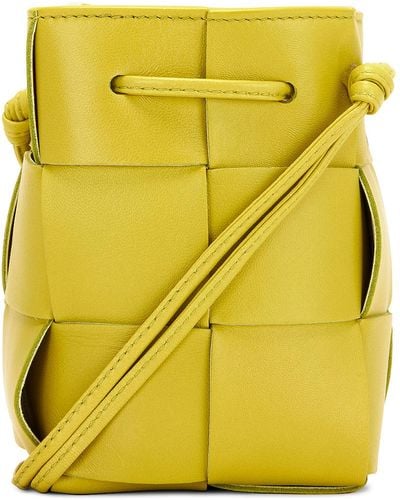 Bottega Veneta Mini Cassette Bucket Bag - Yellow