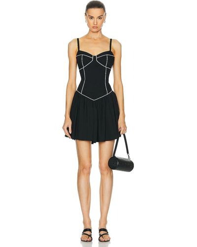 Caroline Constas Orella Mini Dress - Black