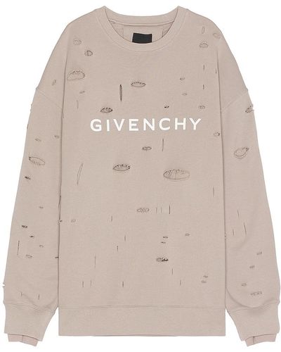 Givenchy Oversized Hole Sweater - Natural