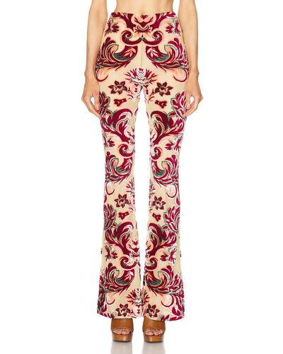 Etro Flare Trouser - Red