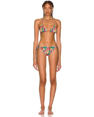Valentino Optical V Bikini Set - Multicolor