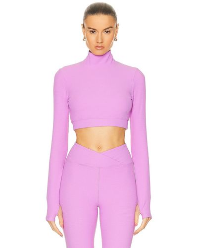 Year Of Ours Drift Turtleneck Top - Purple