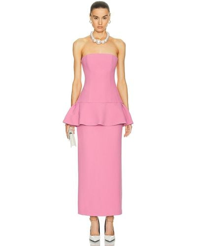 ROWEN ROSE Bustier Maxi Dress - Pink