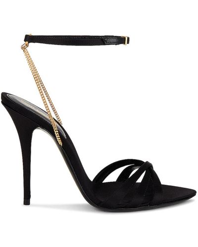 Saint Laurent Ankle Strap Sandal - Black