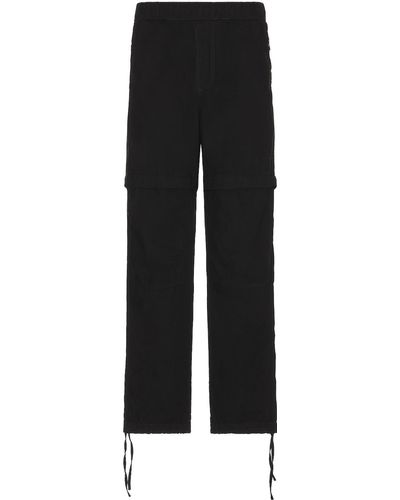 Givenchy Elasticated Waist Zip Off Denim Pants - Black