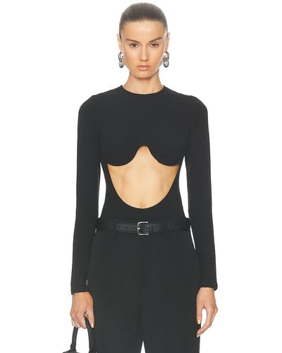 Jean Paul Gaultier Madonna Inspired Long Sleeve Bodysuit - Black