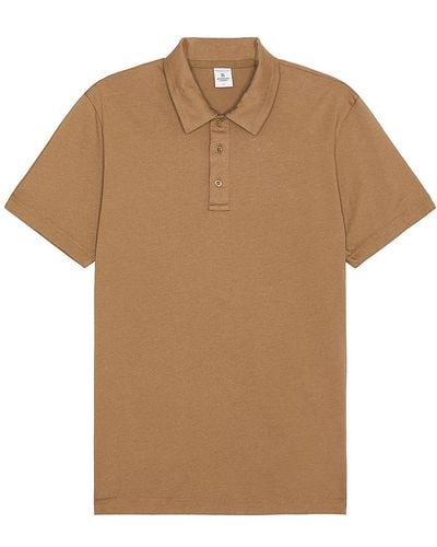 Reigning Champ Lightweight Jersey Polo - Brown