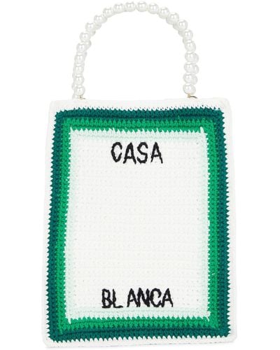 Casablancabrand Cotton Mini Crochet Bag - Green