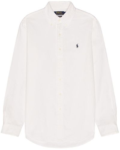 Polo Ralph Lauren Garment Dyed Oxford Shirt - White
